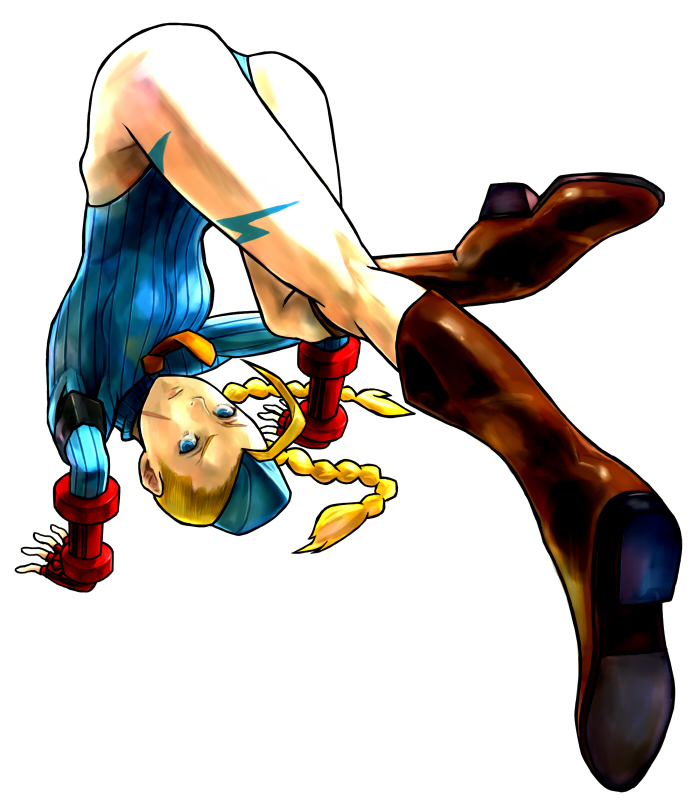 blue_eyes boots braid cammy_white fingerless_gloves garrison_cap gloves hat legs leotard mussie street_fighter