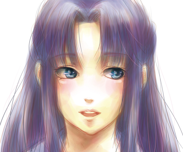bad_id blue_eyes blue_hair face miyano-8025 suzumiya_haruhi_no_yuuutsu