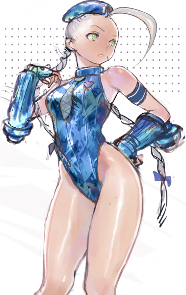 cammy_white green_eyes hat leotard okojo solo street_fighter