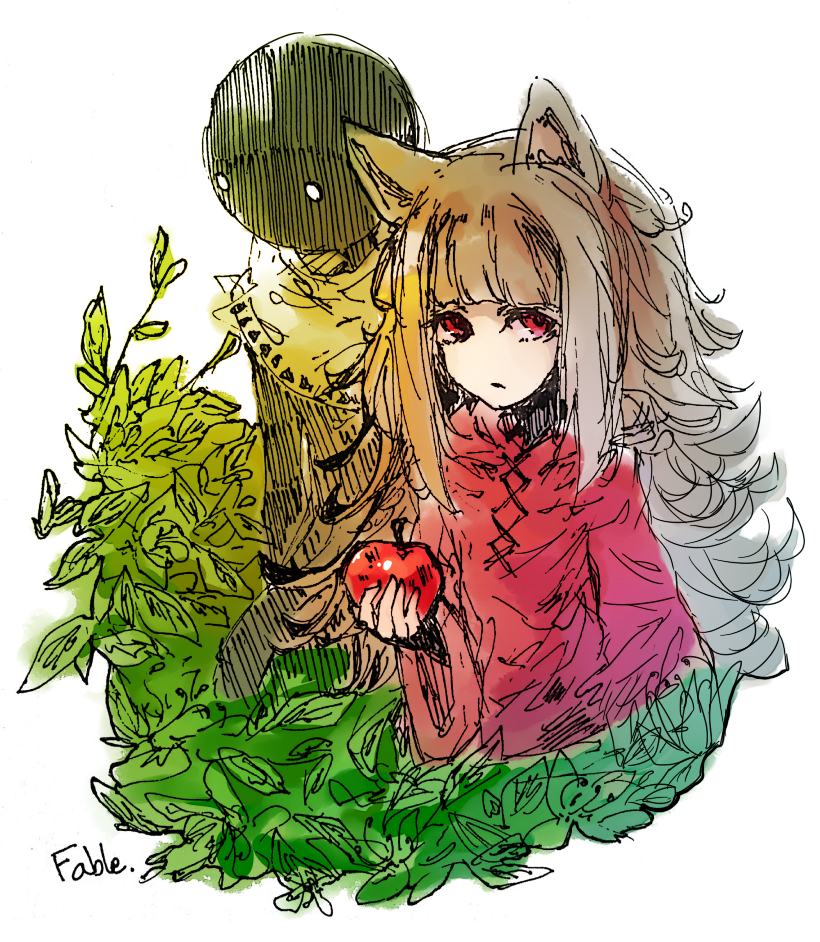 1girl cosplay deemo deemo_(character) expressionless girl_(deemo) grimm's_fairy_tales little_red_riding_hood little_red_riding_hood_(cosplay) little_red_riding_hood_(grimm) looking_at_viewer