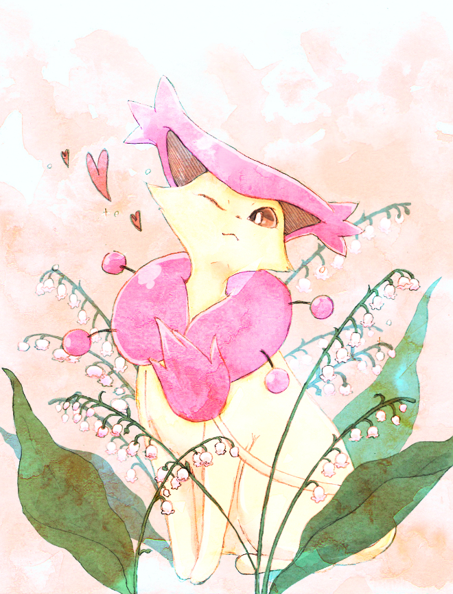 delcatty flower no_humans pokemon pokemon_(creature) r18ankou