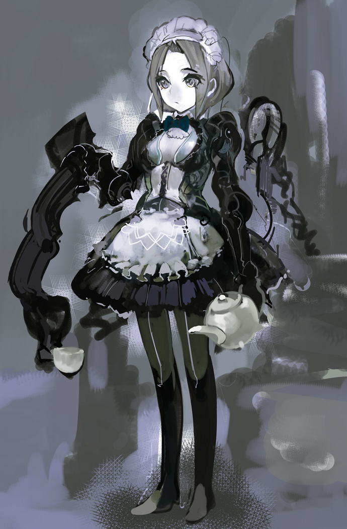 1girl android maid original solo uturo