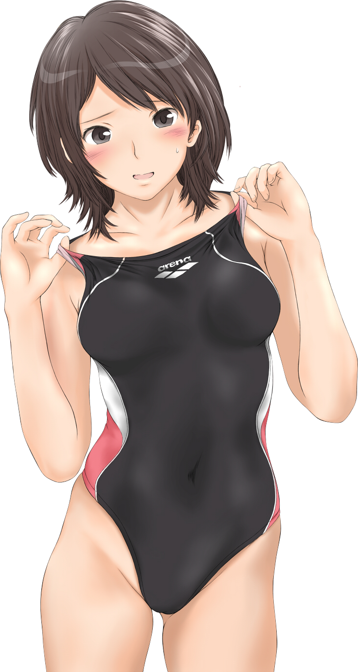 1girl amagami highres swimsuit takahashi_maya transparent_background