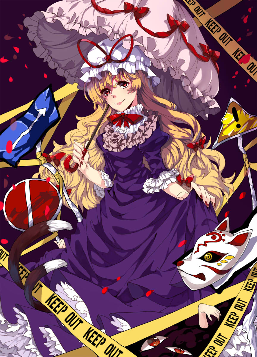 1girl highres solo touhou yakumo_yukari yayoi_(su_misheng)