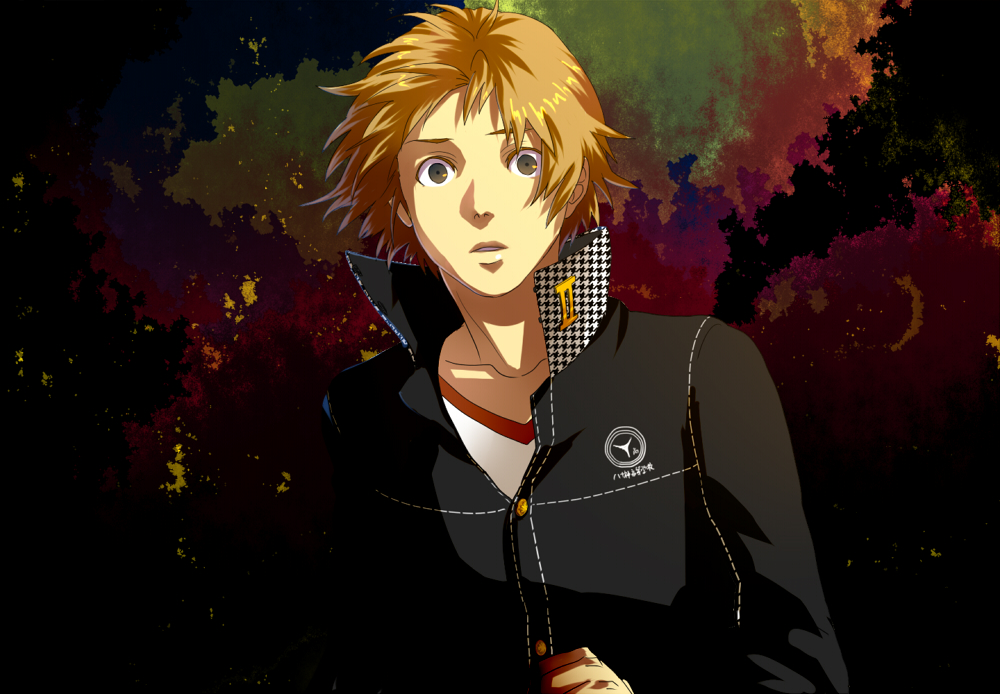 brown_eyes brown_hair hanamura_yousuke koredemoka male persona persona_4 school_uniform short_hair solo