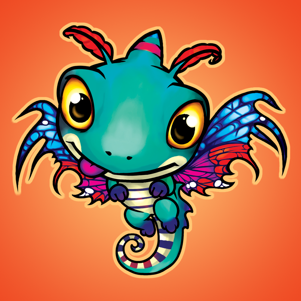 blizzard_entertainment brightwing_(hots) butterfly_wings chibi dragon dragon_tail faerie_dragon faerie_wings flying frenone heroes_of_the_storm insect_wings looking_at_viewer no_humans solo tail tongue warcraft wings