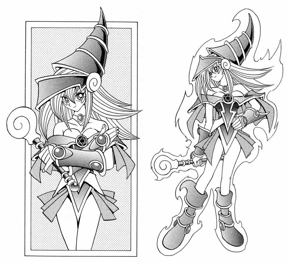 boots breasts choker cleavage dark_magician_girl dmg monochrome wand yu-gi-oh!