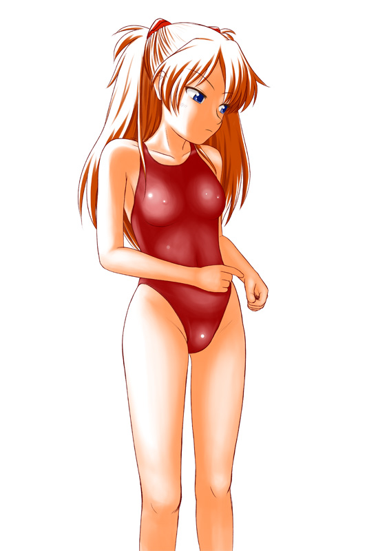 brown_hair competition_swimsuit erect_nipples long_hair neon_genesis_evangelion one-piece_swimsuit souryuu_asuka_langley swimsuit tk4