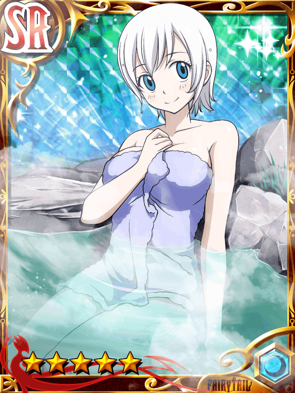 1girl fairy_tail lisanna_strauss looking_at_viewer tagme towel white_hair
