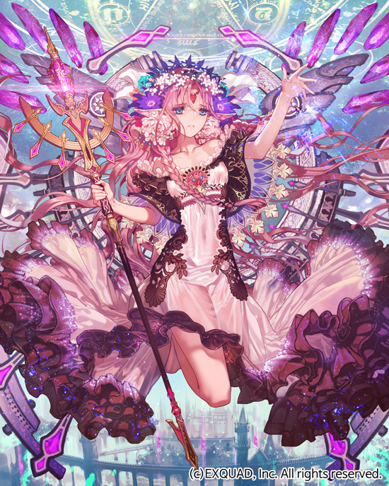 1girl dragon's_shadow official_art pink_hair solo tagme yna