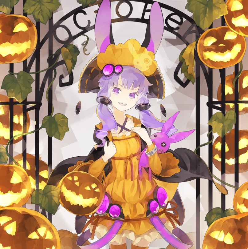 1girl halloween halloween_costume shihou_(g-o-s) vocaloid yuzuki_yukari