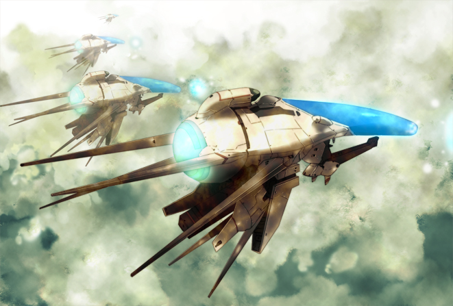 cloud clouds irem jack_hamster no_humans r-type r-type_final ship sky space_craft starfighter