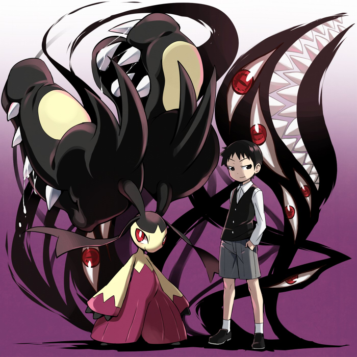 1boy agemono crossover fullmetal_alchemist mawile mega_mawile pokemon pokemon_(creature) selim_bradley