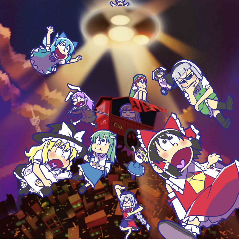 commentary_request hanamaru_pippi_wa_yoi_ko_dake matsudora124 osomatsu-san touhou ufo