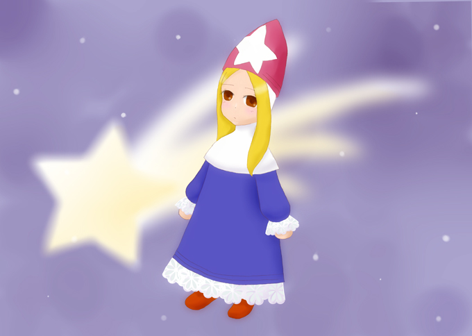 1girl blonde_hair final_fantasy final_fantasy_tactics hat long_hair robe solo star time_mage time_mage_(fft)