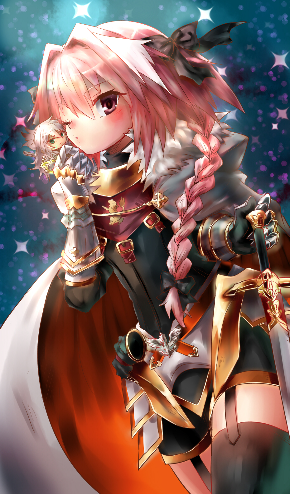 armor character_request commentary_request fate/apocrypha fate/grand_order fate_(series) highres sushineta sword translation_request weapon