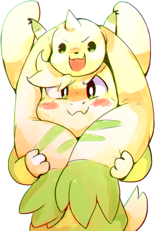 &gt;:3 1boy :3 :d asriel_dreemurr blush_stickers digimon green_eyes green_shirt head_on_head holding_ears horn monster_boy open_mouth pkbunny shirt smile tagme tail terriermon transparent_background undertale upper_body