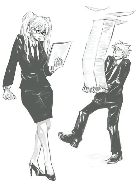 glasses high_heels monochrome naruko naruto paper suit twintails uzumaki_naruto