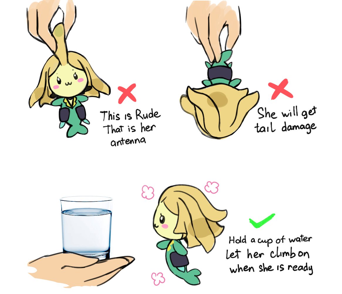 1girl :3 biyon_tran black_eyes blonde_hair blush_stickers chibi colored_skin cross cup english_text from_side grabbing green_skin league_of_legends long_hair looking_at_viewer meme mermaid monster_girl nami_(league_of_legends) simple_background water white_background