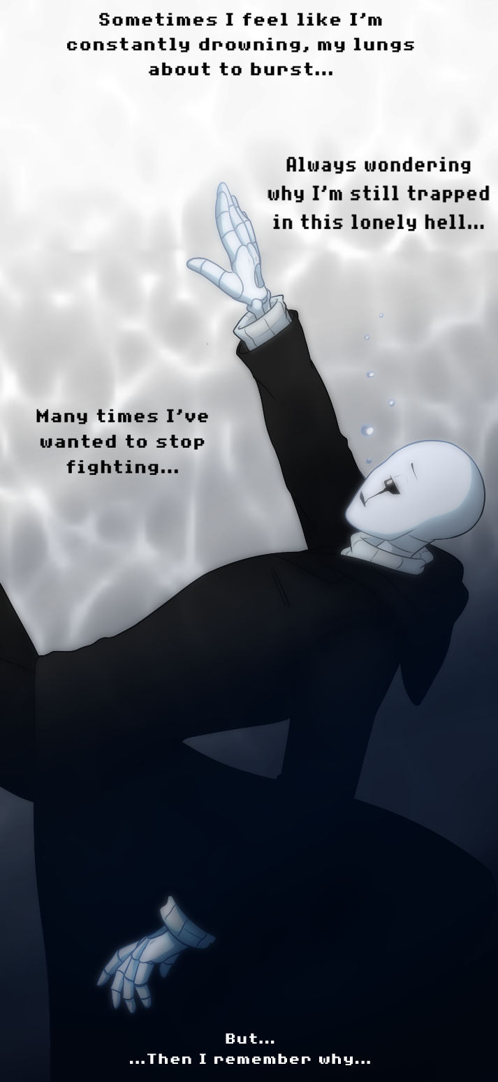 asphyxiation coat drowning epic highres i_fight_for_them melodyscotch open_mouth undertale w.d._gaster