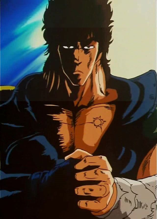 cap hokuto_no_ken kenshiro kenshirou male manly screencap solo stitched