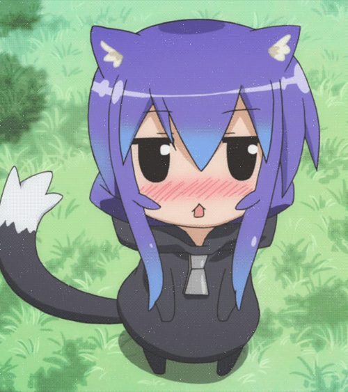 1girl :&lt; acchi_kocchi animal_ears animated animated_gif cat_ears cat_tail miniwa_tsumiki tail