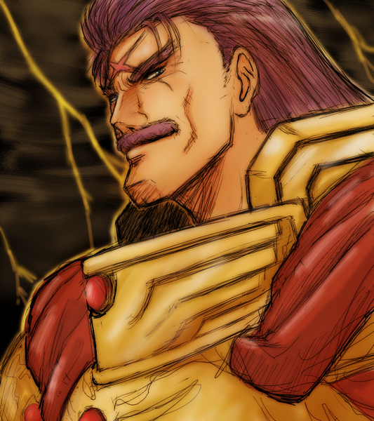 armor fatal_fury king_of_fighters moustache purple_hair snk wolfgang_krauser