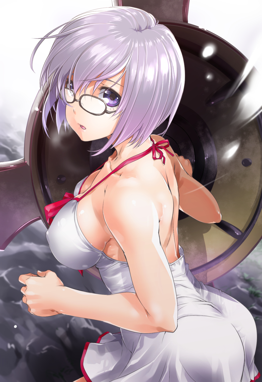 fate/grand_order glasses long_hair purple_eyes shielder_(fate/grand_order) violet_hair