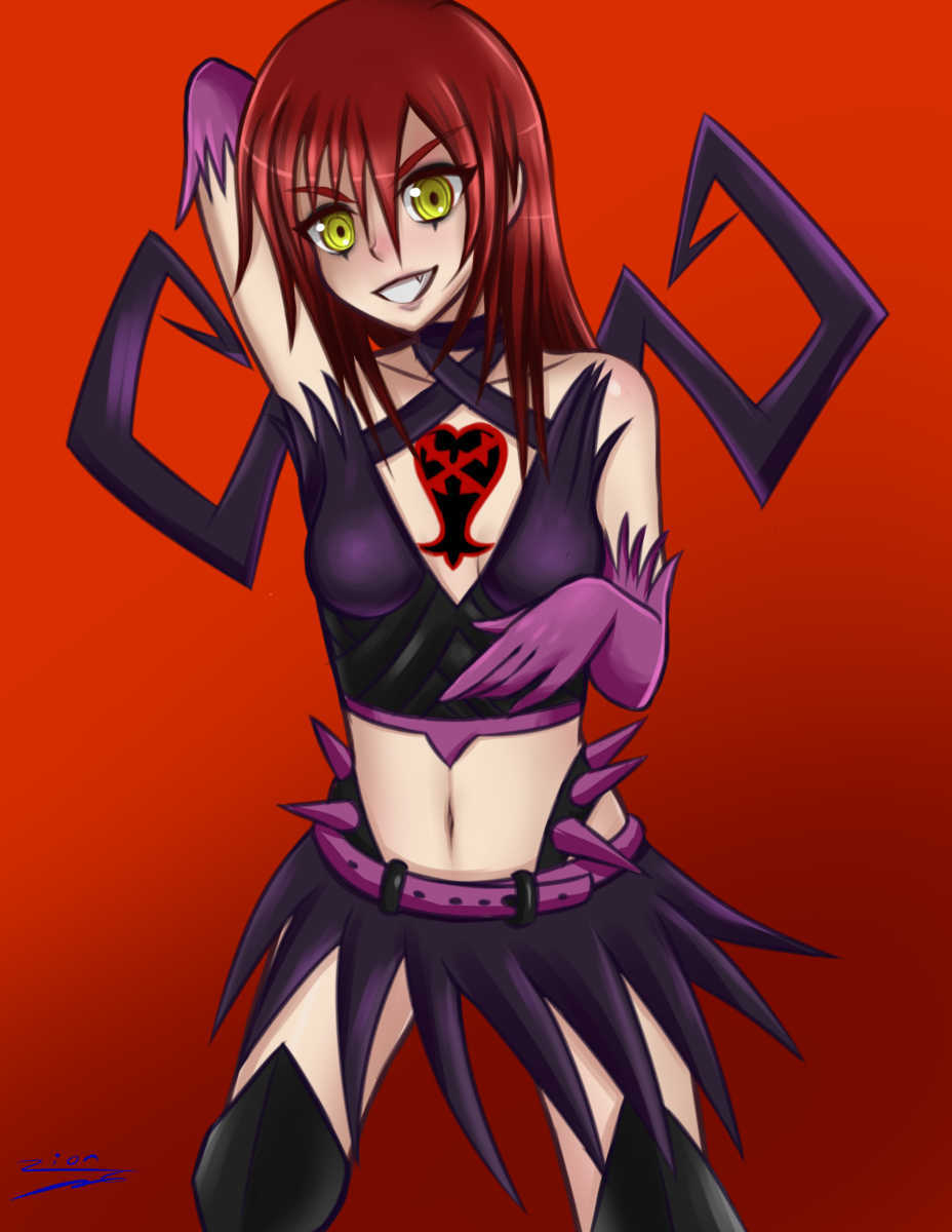 1girl corruption dark_persona kairi_(kingdom_hearts) kingdom_hearts tagme