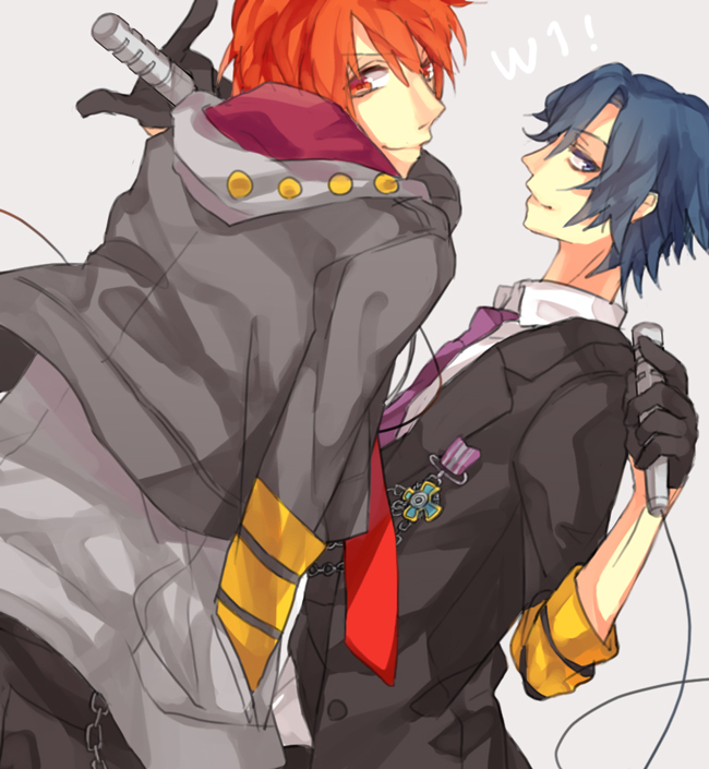 gomi_chiri ichinose_tokiya ittoki_otoya red_eyes red_hair uta_no_prince-sama