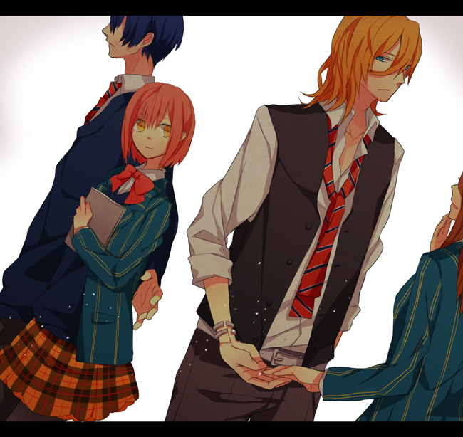 gomi_chiri hijirikawa_masato jinguuji_ren nanami_haruka redhead uta_no_prince-sama yellow_eyes