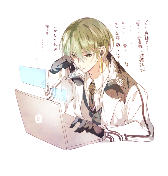 green_eyes green_hair natsuhiko_azuma norn9 pixiv_id_1551856