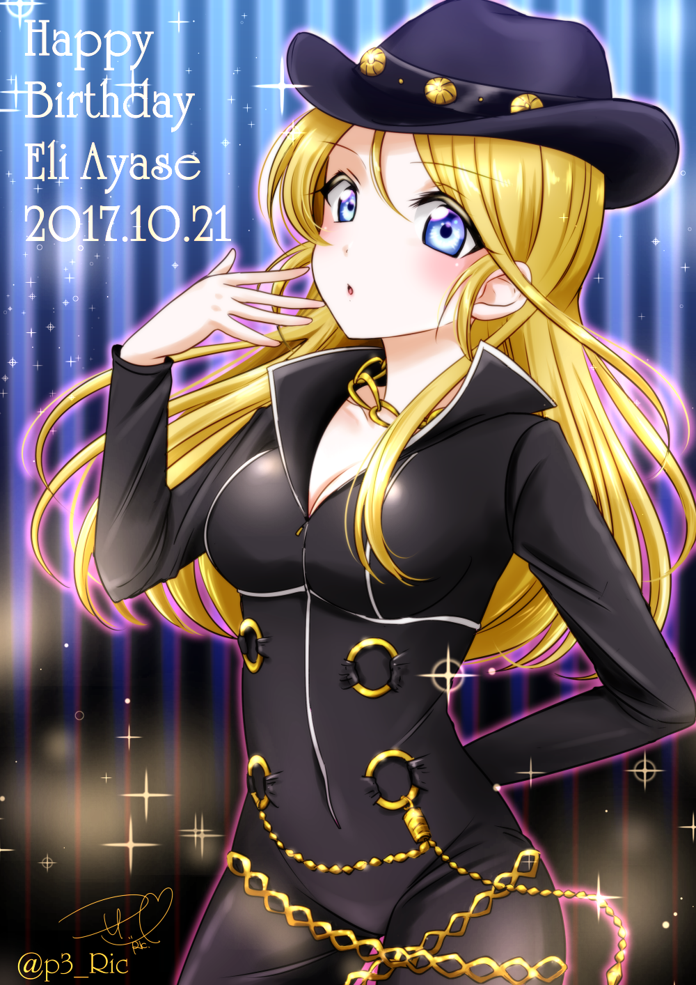 ayase_eli blonde_hair blue_eyes dess long_hair