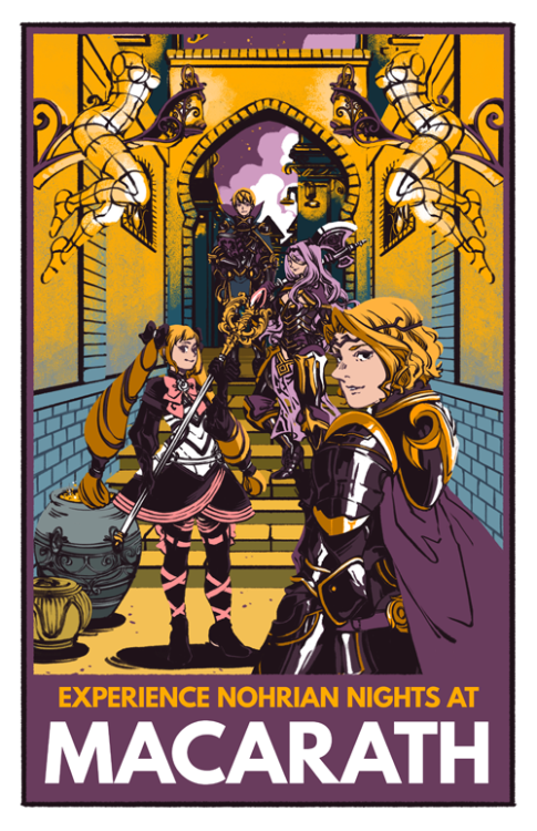 2boys 2girls armor axe blonde_hair book bow breasts brothers camilla_(fire_emblem_if) cape capelet city cleavage clouds commentary drill_hair elise_(fire_emblem_if) english fire_emblem fire_emblem_if gauntlets gloves hair_ribbon hairband headpiece holding holding_book holding_weapon leon_(fire_emblem_if) long_hair looking_at_viewer looking_back marx_(fire_emblem_if) moanie multiple_boys multiple_girls night nintendo nose outdoors pot purple_hair ribbon siblings sisters smile staff stairs standing text tiara twin_drills wall weapon