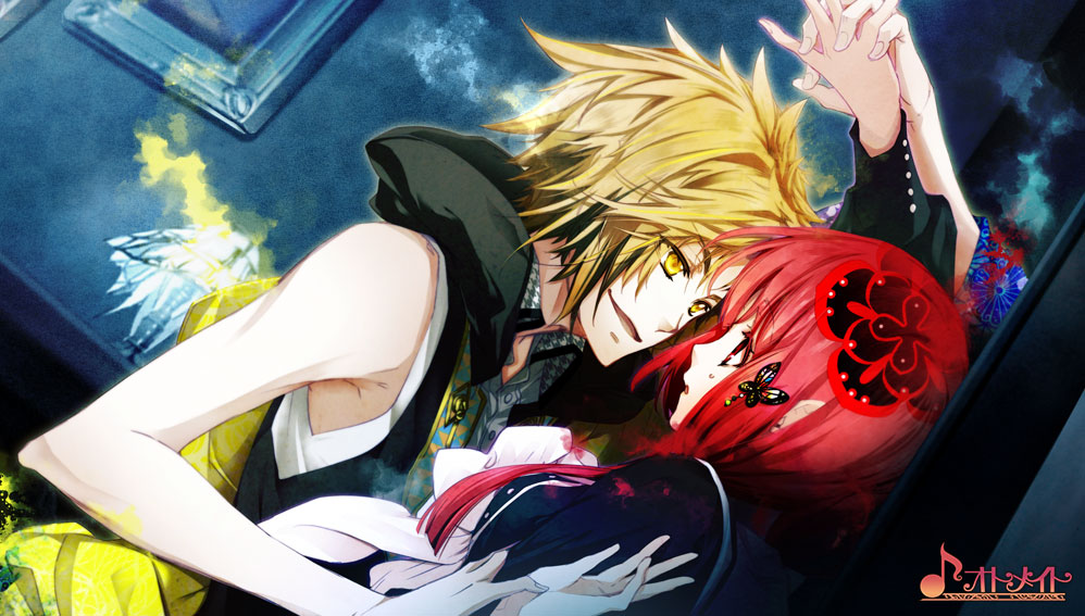 blonde_hair karasuba_(kokuchou_no_psychedelica) kokuchou_no_psychedelica minato_ai yellow_eyes yuiga_satoru