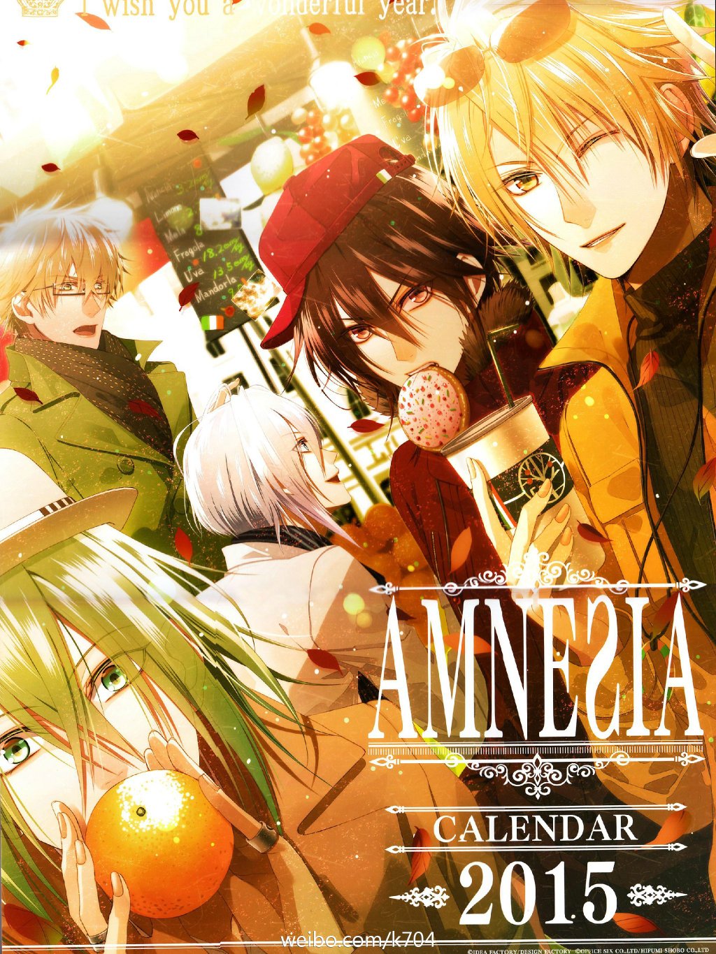 amnesia_(idea_factory) blonde_hair hanamura_mai ikki_(amnesia) kent_(amnesia) shin_(amnesia) toma_(amnesia) ukyou_(amnesia) yellow_eyes