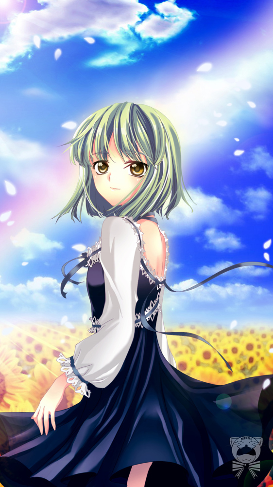 cc code_geass green_hair meimi short_hair solo yellow_eyes young