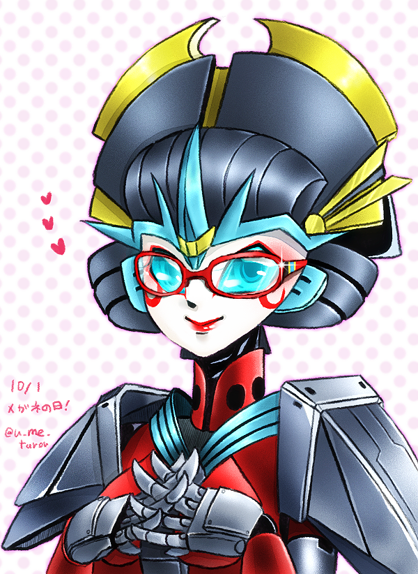 1girl autobot blue_eyes glasses headdress mecha mecha_girl no_humans robot solo transformers windblade windblade_(transformers)