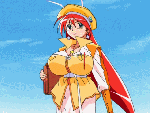 00s 2girls animated animated_gif belt bouncing_breasts breasts cleavage earrings female glasses green_eyes hat huge_breasts jacket jewelry jiggle lipstick long_hair magical_teacher_komachi makeup multiple_girls nakahara_komugi necklace nurse_witch_komugi-chan outdoors red_lips redhead running school_uniform skirt sky solo_focus star star_earrings star_necklace teacher uniform upper_body walking
