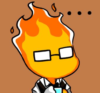 ... 1boy bow bowtie brown_background cleaning cleaning_rag cup drinking_glass fire glasses grillby gyate_gyate lowres male_focus shotglass simple_background solo undertale upper_body vest yaruky