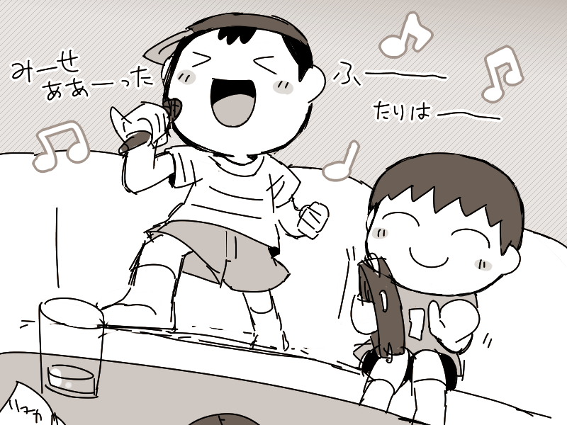 2boys baseball_cap black_eyes crossover doubutsu_no_mori indoors kasugai_(de-tteiu) male_focus monochrome mother_(game) mother_2 multiple_boys ness nintendo short_hair super_smash_bros. villager_(doubutsu_no_mori) xd