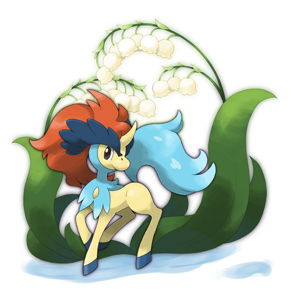 10s bad_id ditb flower horn horse keldeo leaf lily_of_the_valley no_humans pokemon pokemon_(creature) pokemon_(game) pokemon_bw simple_background solo tail unicorn white_background