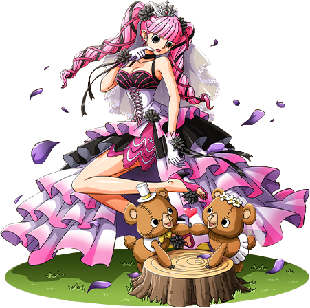 1girl bangs breasts choker cleavage cross-laced_clothes crown dress gloves high_heels lipstick long_hair one_piece open_shoes perona pink_hair sandals sleeveless sleeveless_dress twintails veil wedding_dress white_gloves