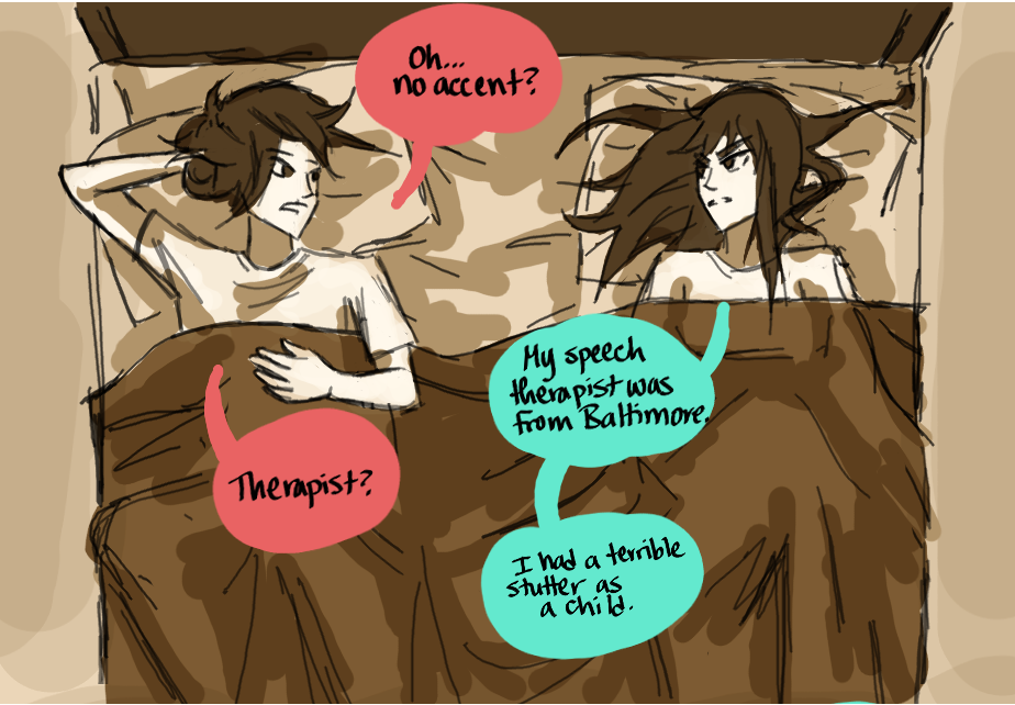 2girls bed color_coordination conversation female indoors kill_la_kill kiryuuin_satsuki matoi_ryuuko multiple_girls multiple_monochrome roman_imperial sepia speech_bubble