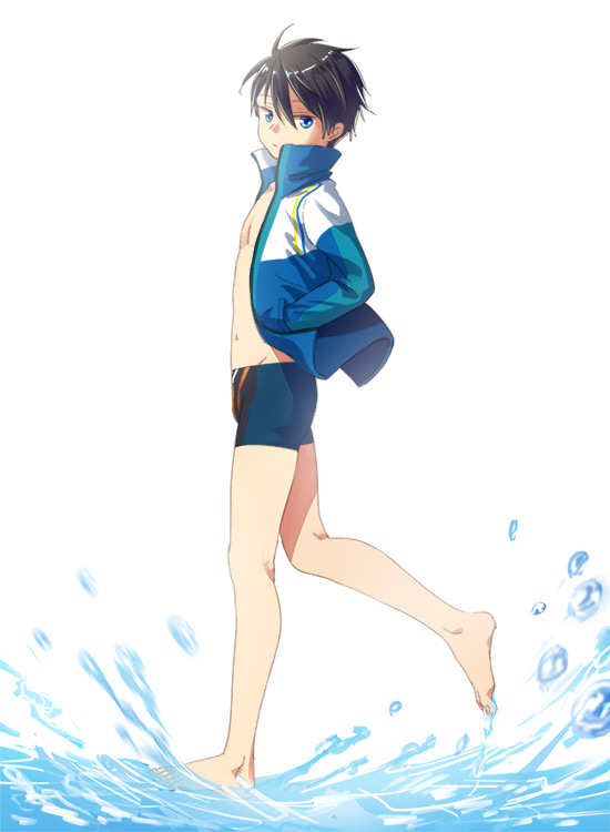 1boy high_speed! male_focus nanase_haruka_(free!) swim_trunks tagme