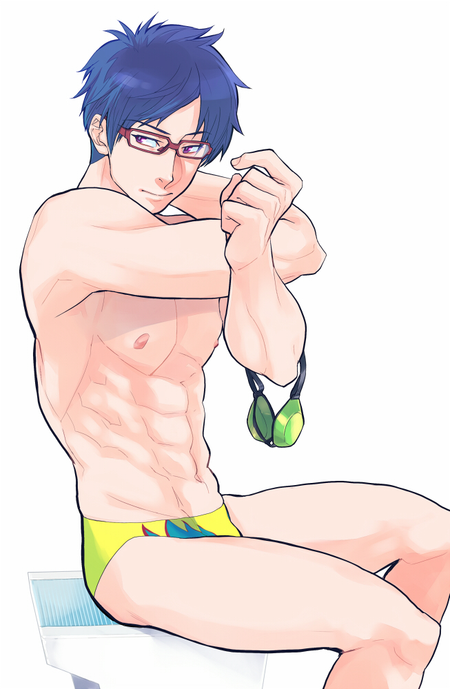 1boy free! glasses male_focus ryuugazaki_rei tagme