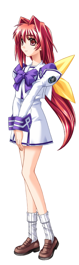 1girl ahoge blush bodysuit breasts covered_navel erect_nipples hair_intakes highres kagami_sumika large_breasts long_hair looking_at_viewer muvluv muvluv_alternative pilot_suit ponytail red_eyes redhead skin_tight solo v_arms very_long_hair