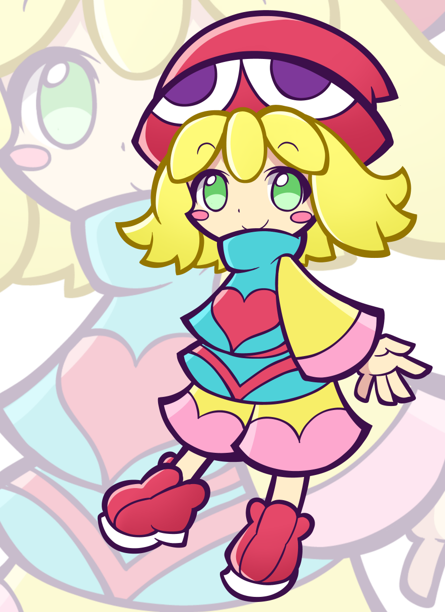 1girl amitie amitie_(puyopuyo) blonde_hair child green_eyes puyopuyo smile young