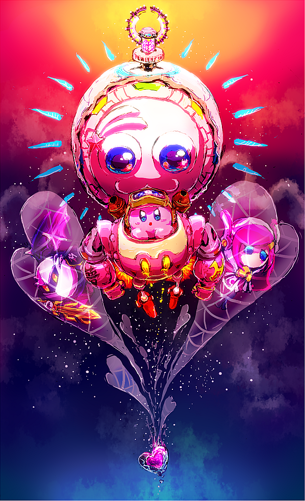 artist_request galactic_nova goggles goggles_on_head kirby kirby:_planet_robobot kirby_(series) looking_at_viewer mecha meta_knight nintendo spoilers star_dream susie_(kirby)