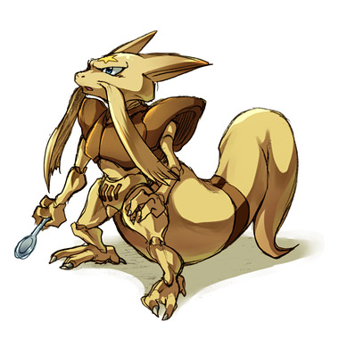 kadabra no_humans pokemon seiryu_keita solo spoon